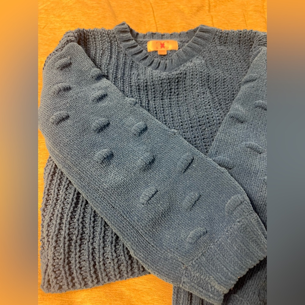 Super Soft Girls Blue Sweater - Picture 3 of 8